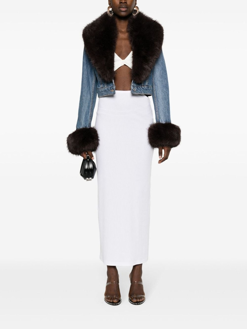Alexander Wang cut-out cotton maxi skirt outlook