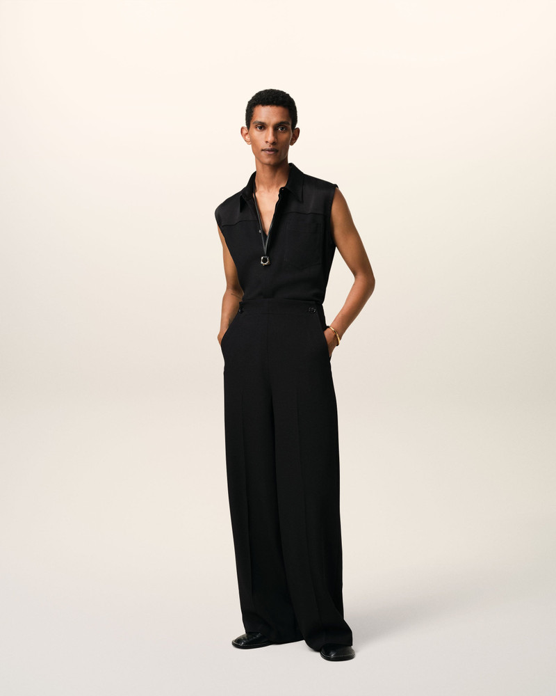 AMI Paris BLACK WOOL SAILOR TROUSERS outlook