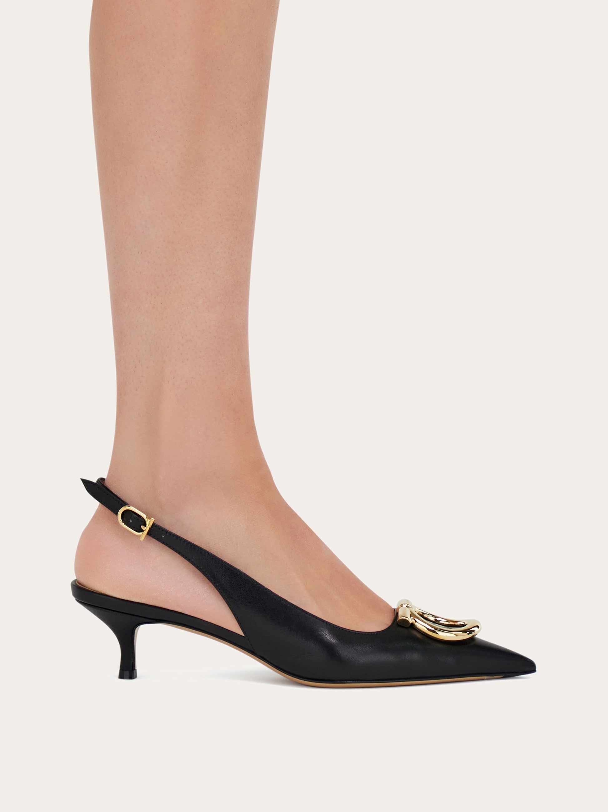 Maxi Gancini slingback pump - 3