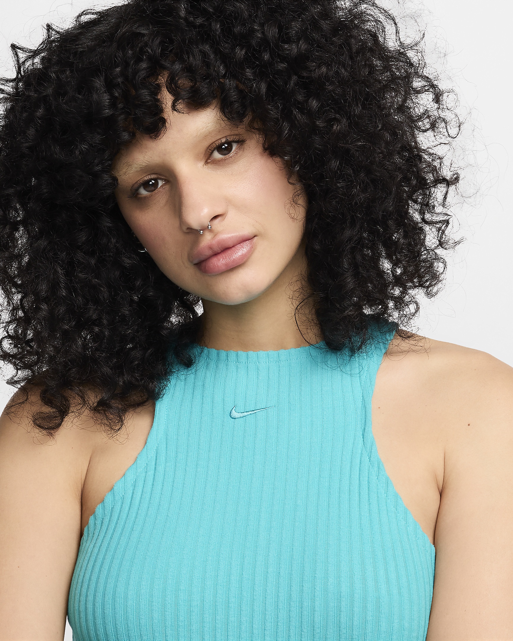 Women's Nike Sportswear Chill Knit Slim Sleeveless Ribbed Midi Dress - 3