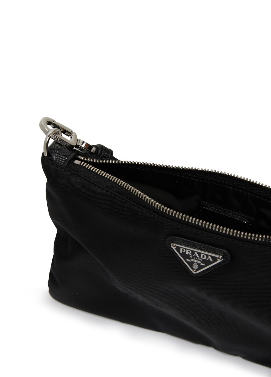 Re-Nylon and Saffiano leather purse - 5