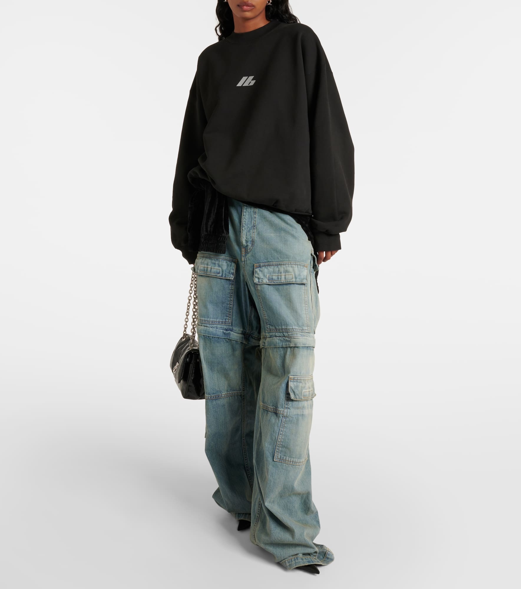 Crewneck cotton jersey sweatshirt - 2