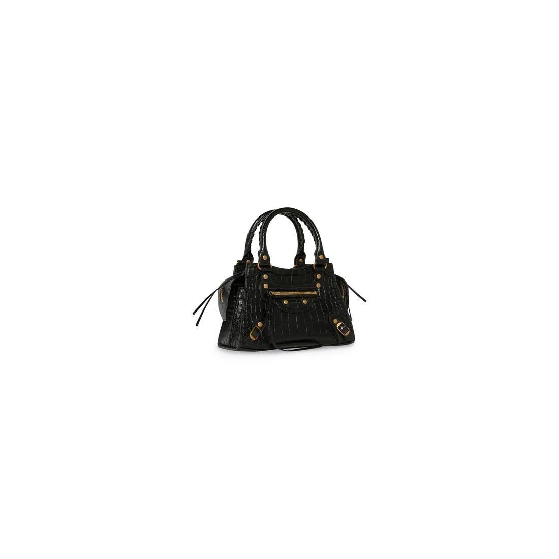Women's Neo Classic Xs Handbag Crocodile Embossed in Black - 3