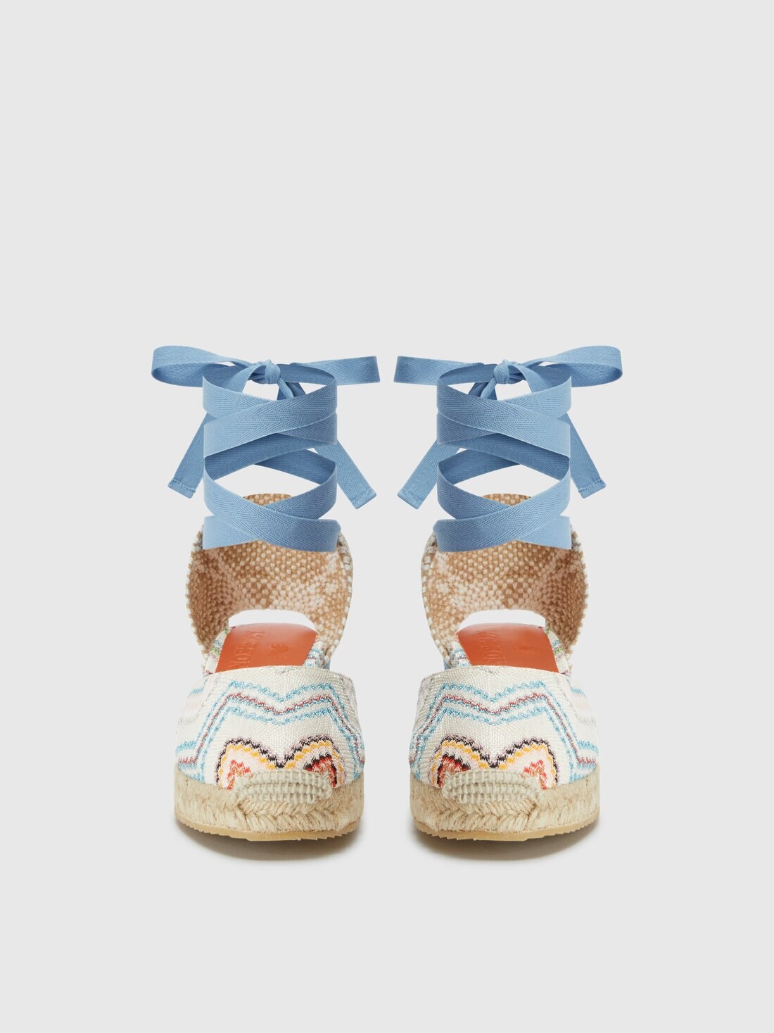 Espadrilles with zig zag pattern and adjustable ribbons - 3