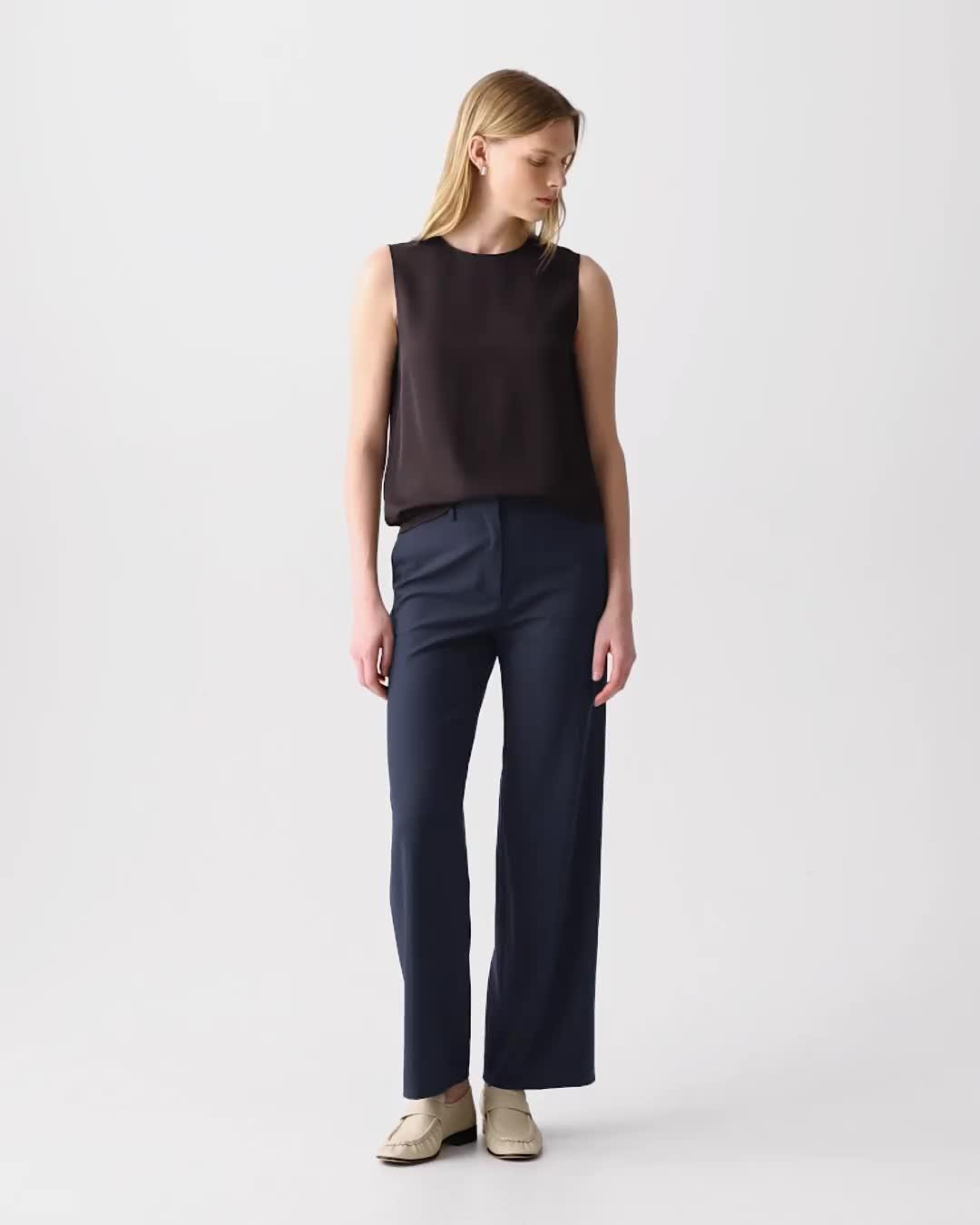 Classic Straight Pant in Good Wool - 6