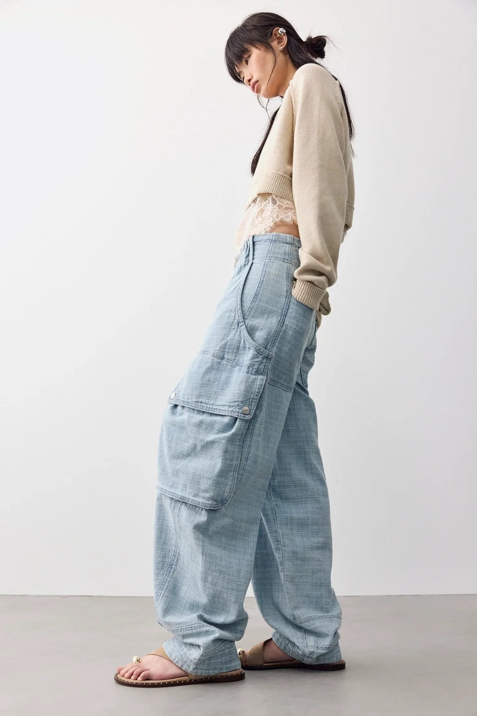 We The Free Brentwood Textured Cargo Jeans - 1