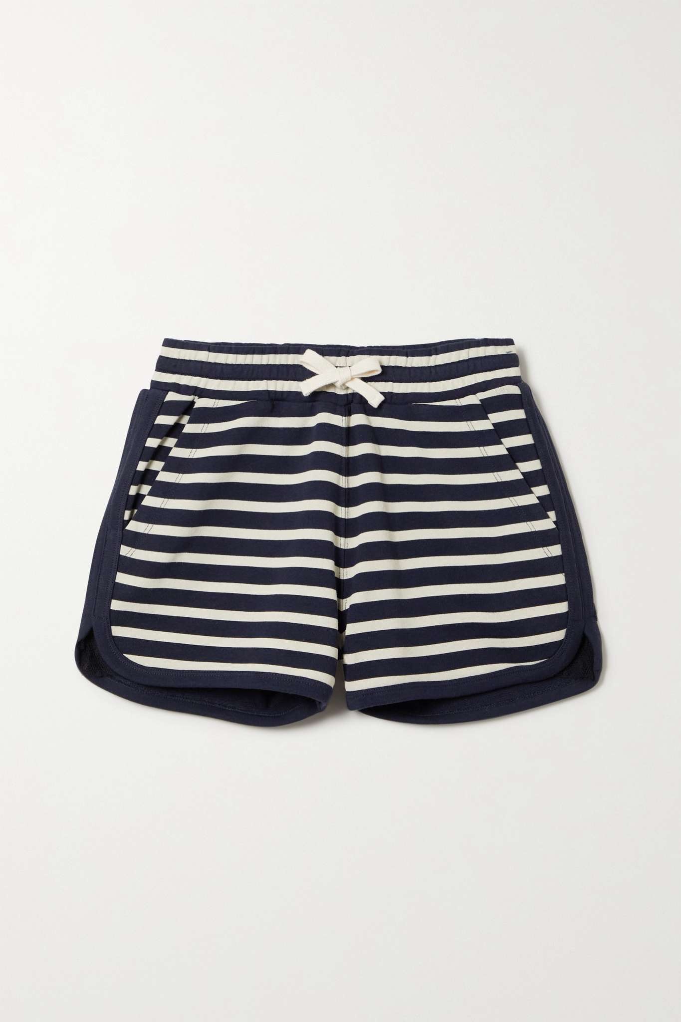 Striped cotton-jersey shorts - 1