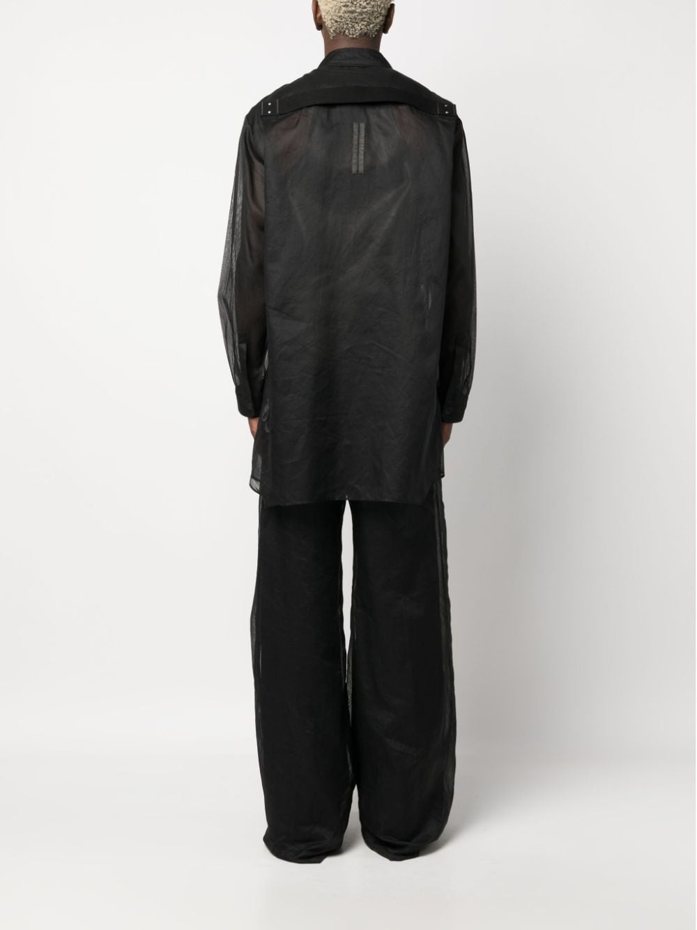 Jumbo Fogpocket semi-sheer shirt - 4
