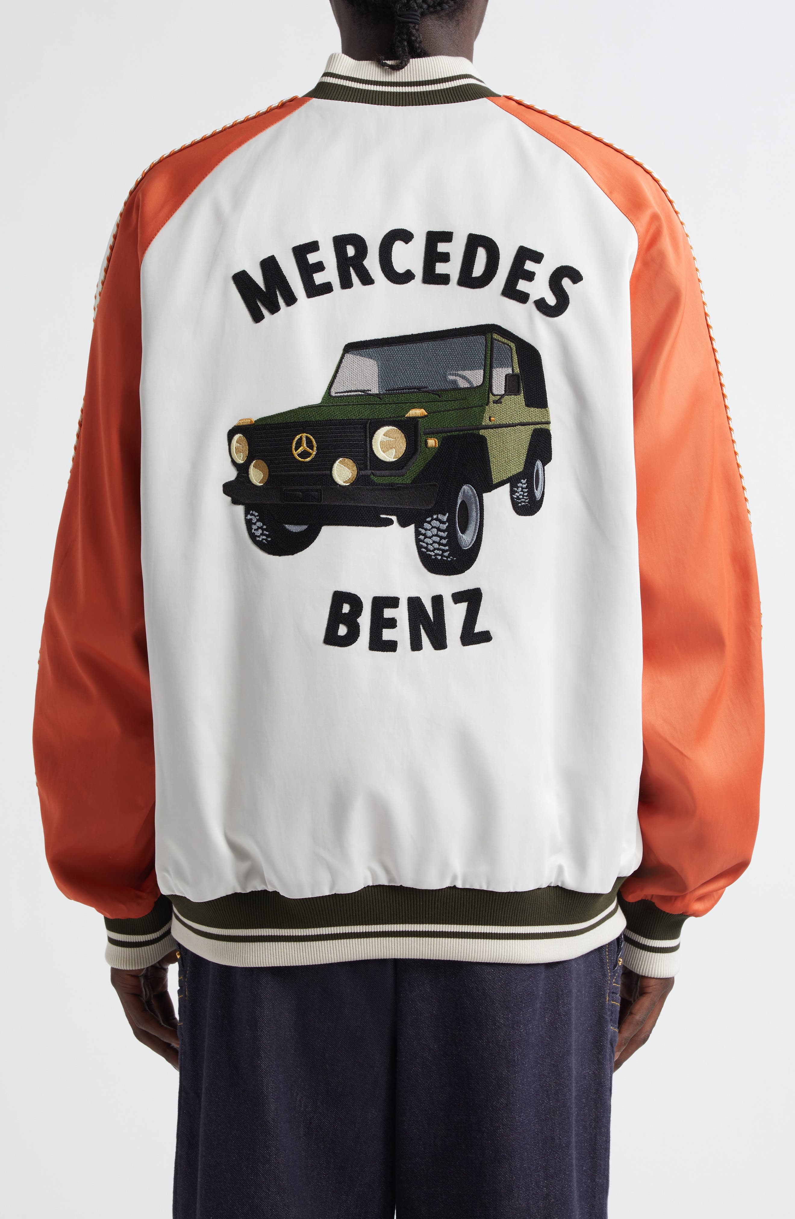 Moncler Genius x Mercedes-Benz By Nigo Satet Reversible Bomber Jacket in P37 - 3