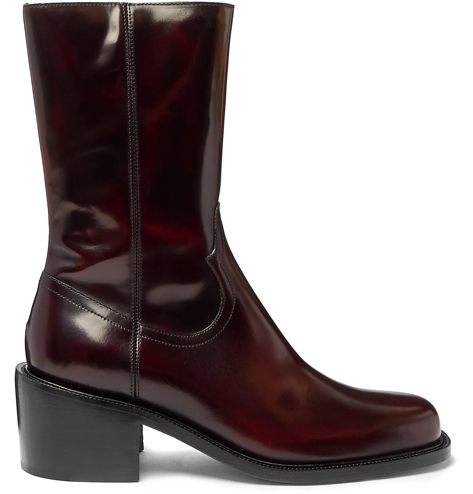 Polished-Leather Boots - 1