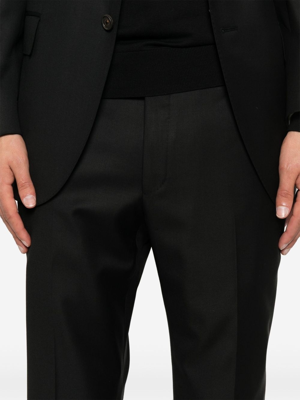 virgin-wool single-breasted suit - 5