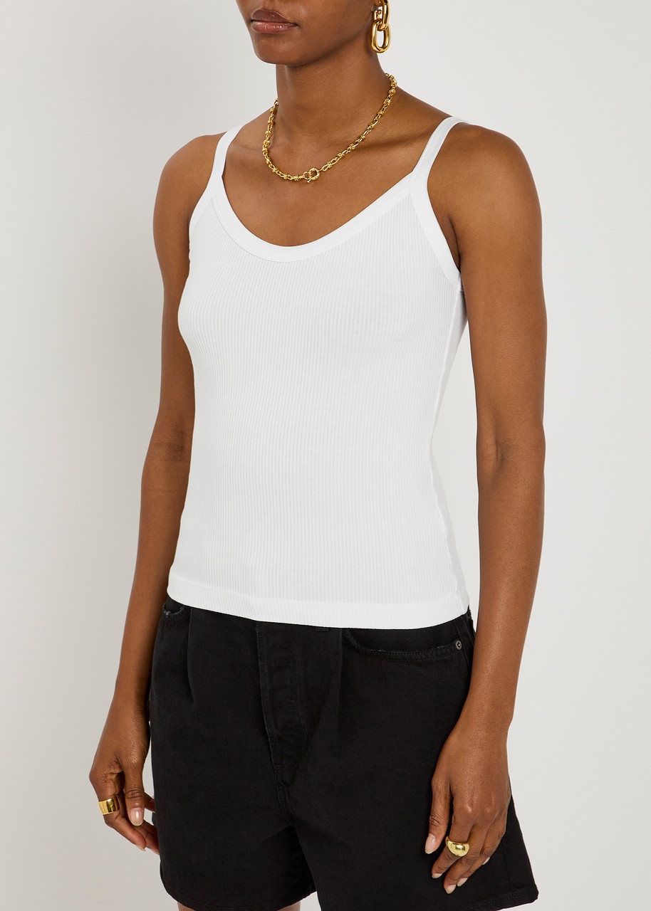 Agolde Jordan Ribbed Cotton-blend Tank - 2