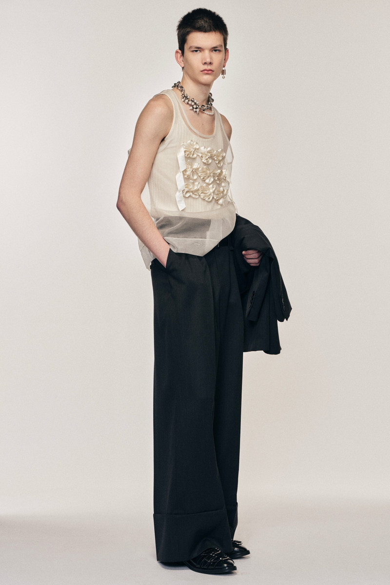 Simone Rocha Wide Leg Multi Belt Loop Trousers outlook