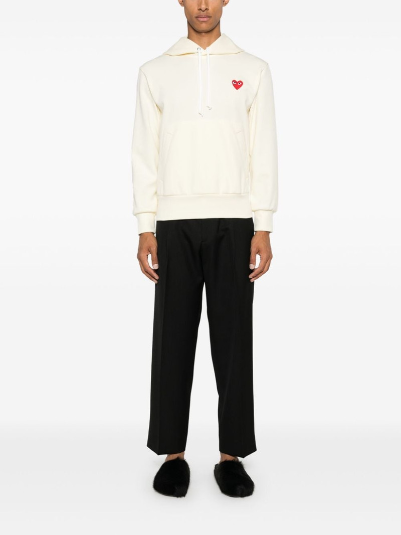 Comme Des Garçons heart-patch hoodie outlook