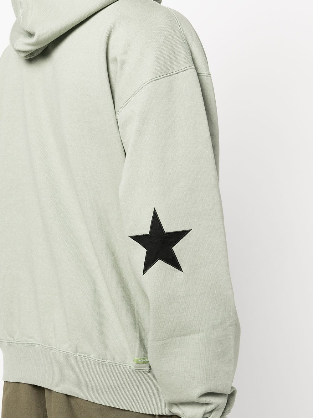 star-patch long-sleeve hoodie - 5