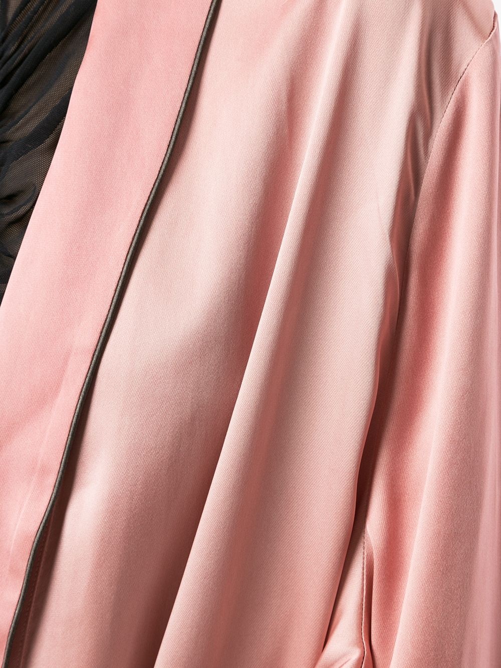 loose fit long kimono jacket - 5