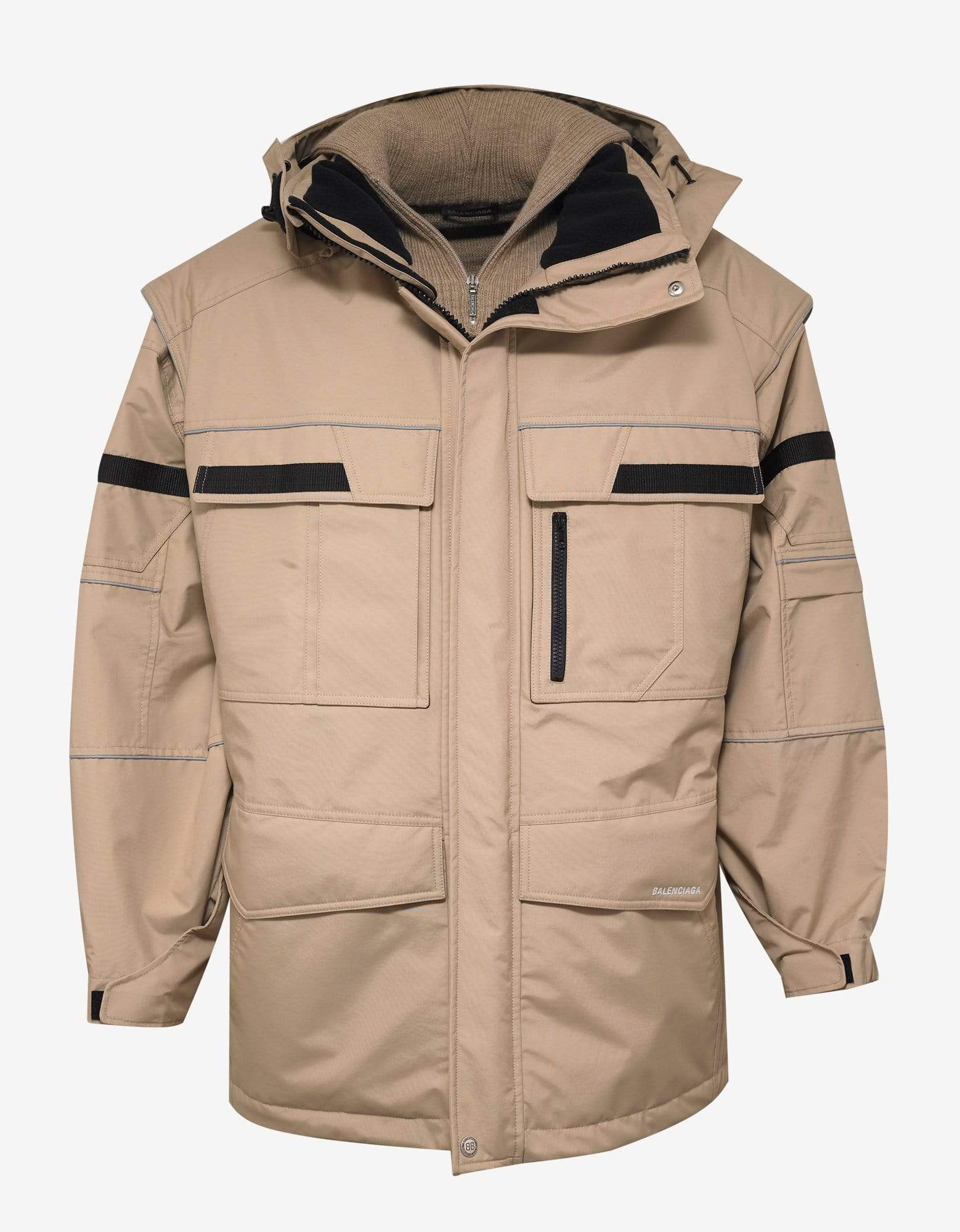Balenciaga Beige Twinset Parka - AW18 - 1