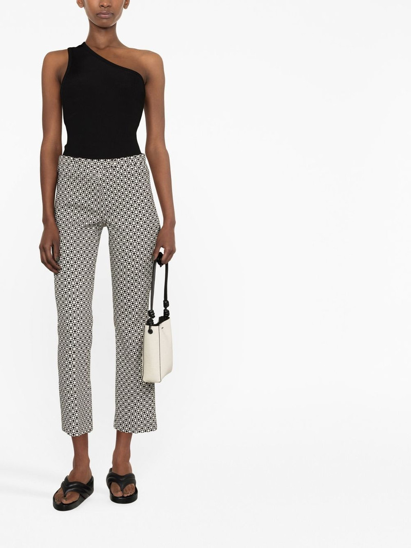 'S Max Mara geometric-jacquard tailored trousers outlook