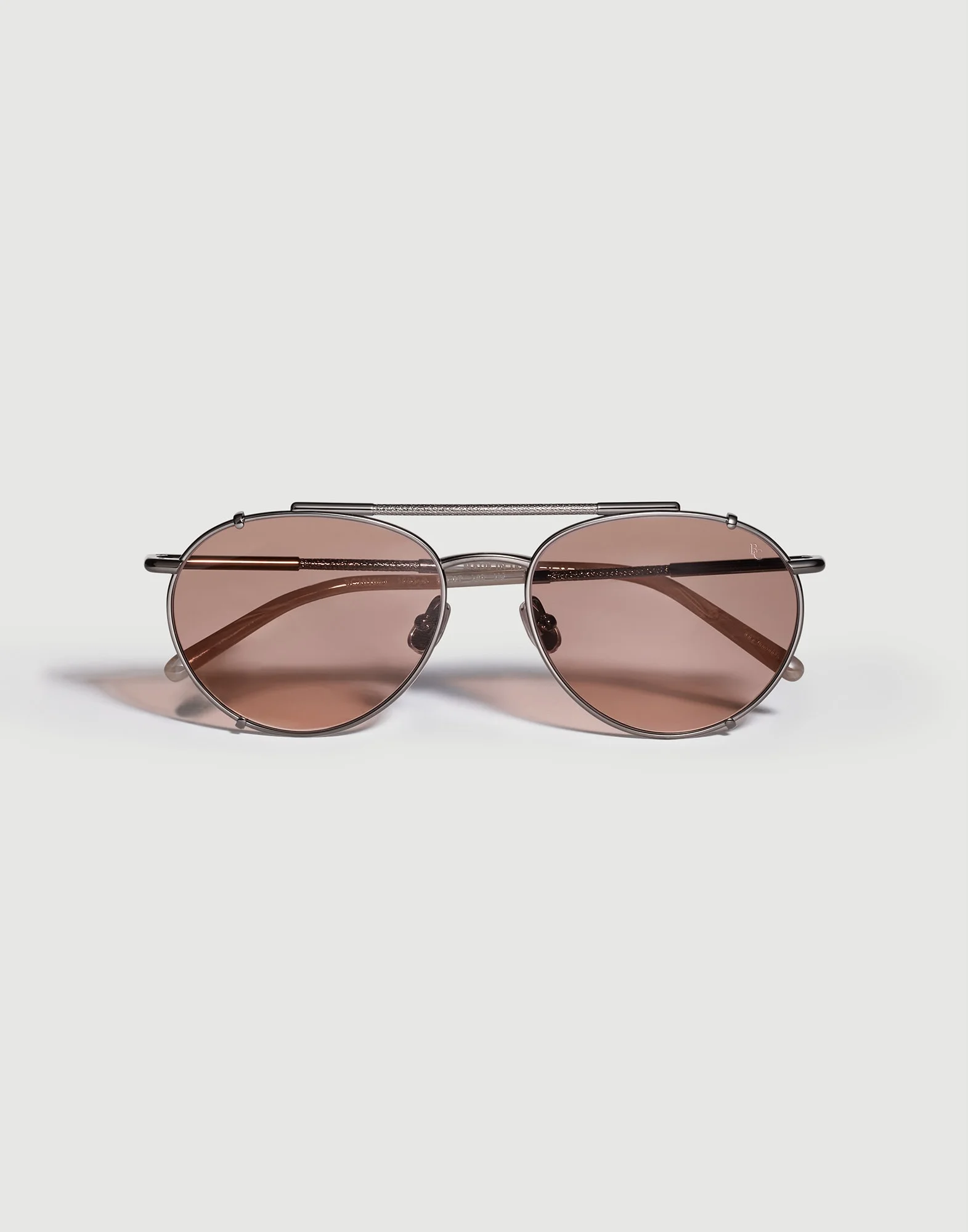 Round titanium sunglasses - 1
