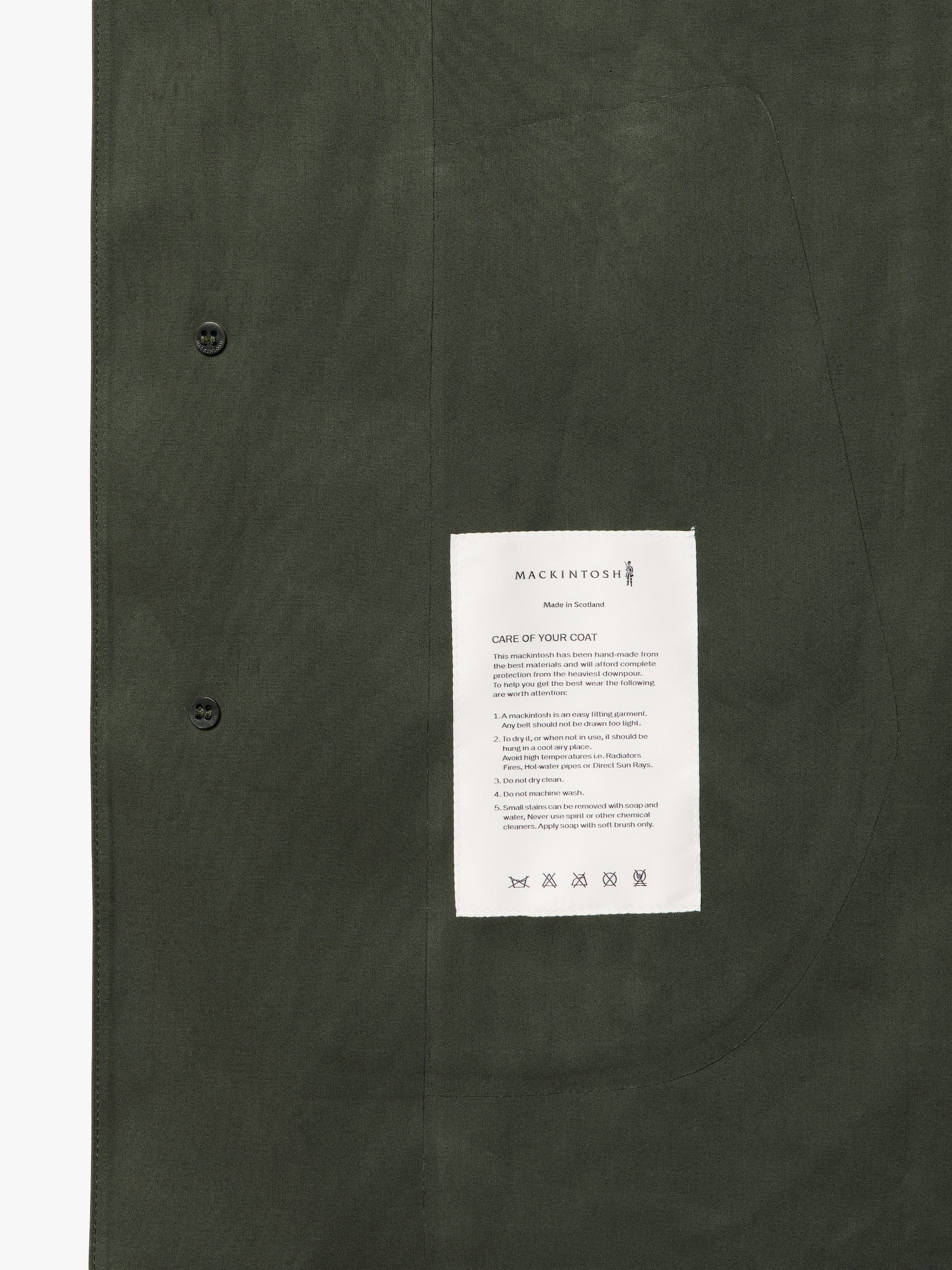 OXFORD BOTTLE GREEN BONDED COTTON 3/4 COAT | GRC-108 - 6