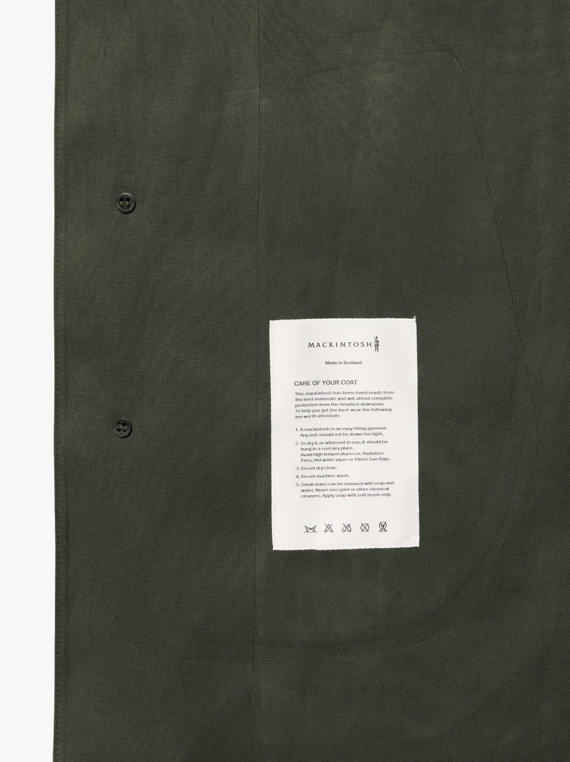 OXFORD BOTTLE GREEN BONDED COTTON 3/4 COAT | GRC-108 6