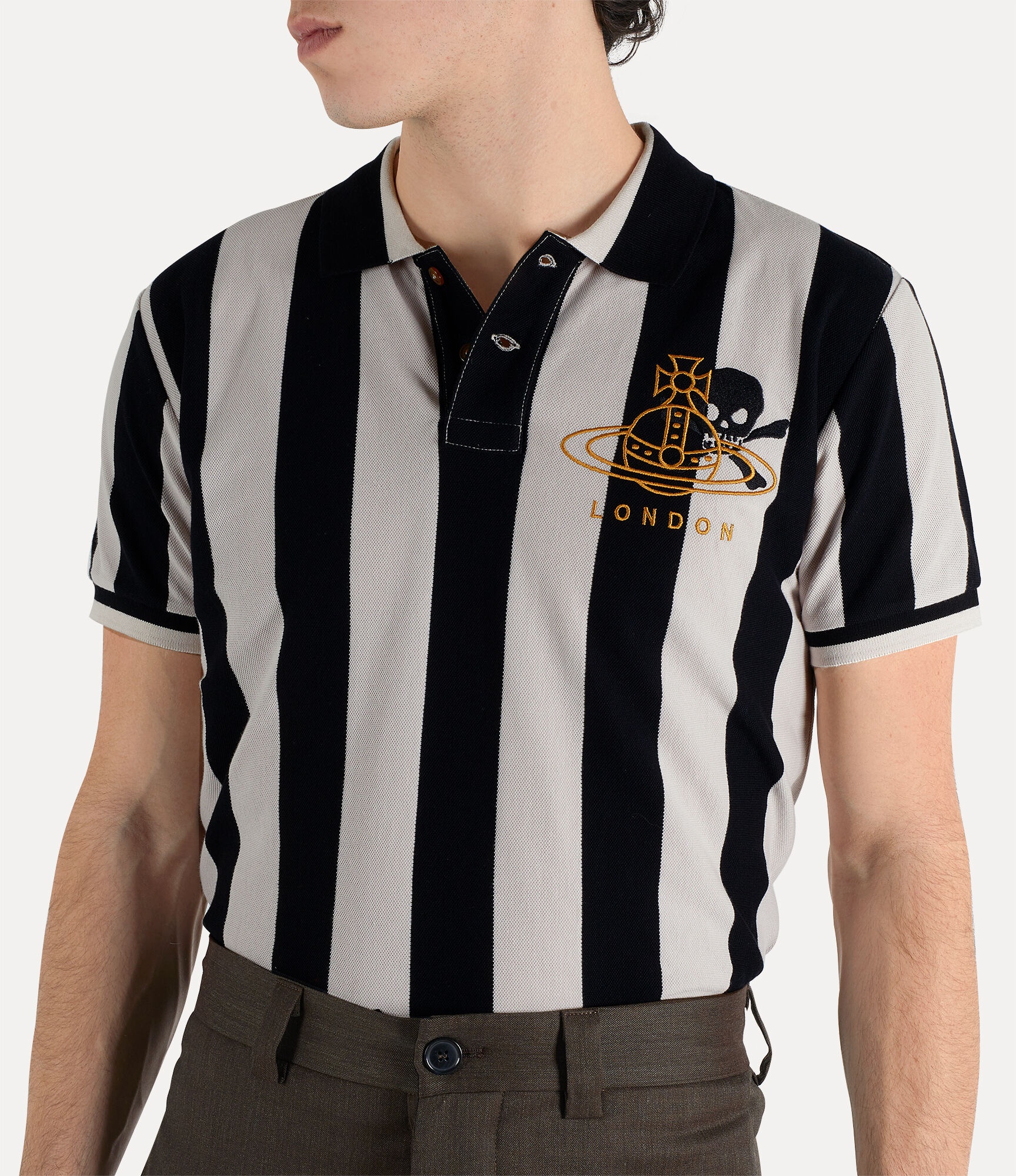 CLASSIC POLO TOP STRIPE COLLAR - 4
