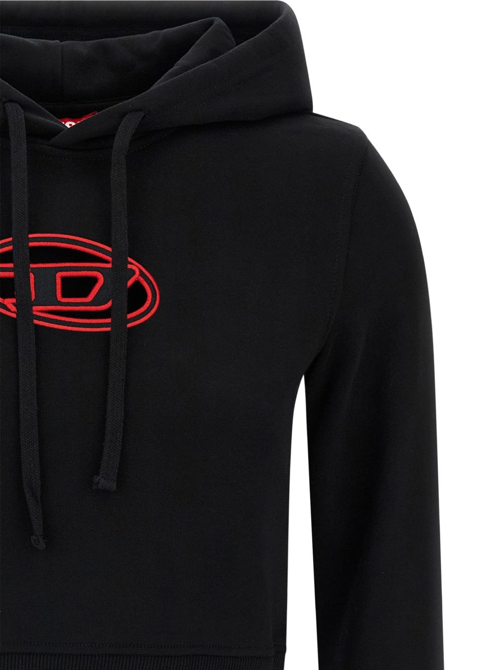 F-Slimmy logo-embroidered cropped hoodie - 4