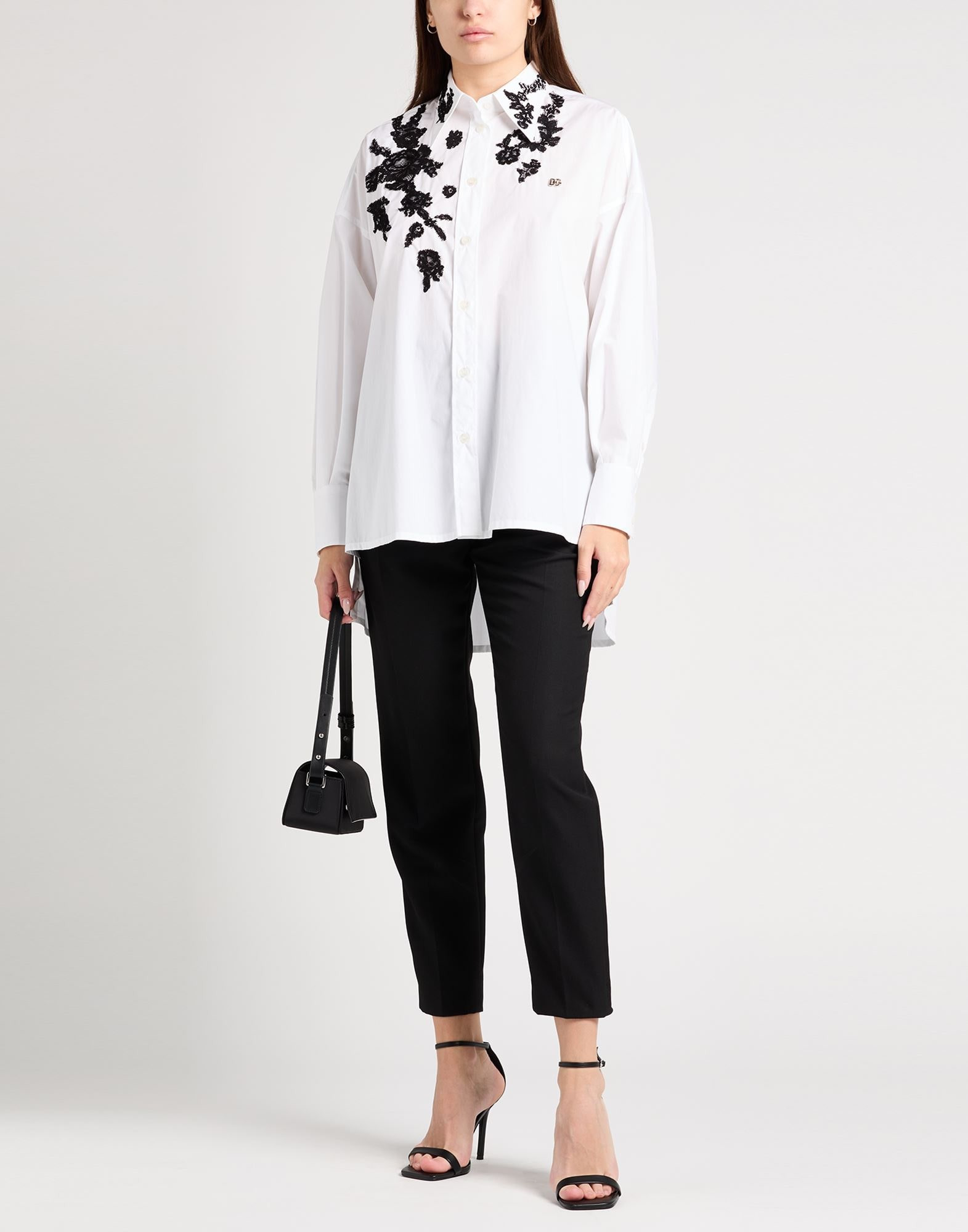 White Women's Lace Shirts & Blouses - 2