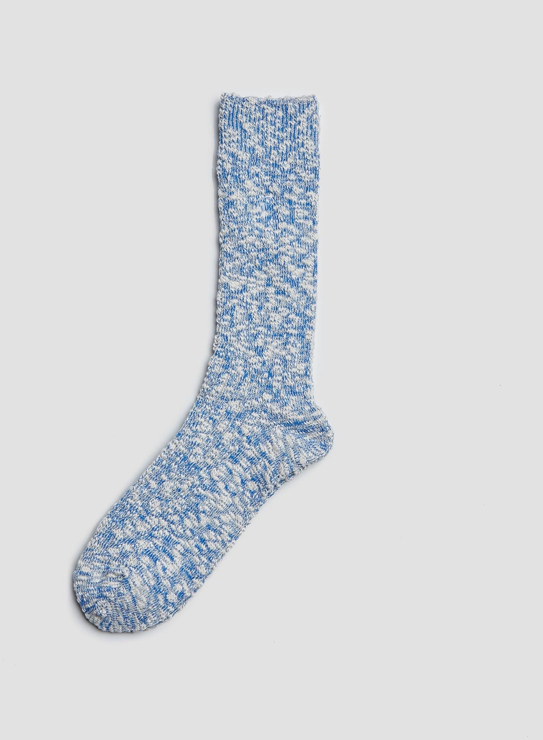 Anonymous Ism Lightweight Slub Crew Sock in Blue - 3