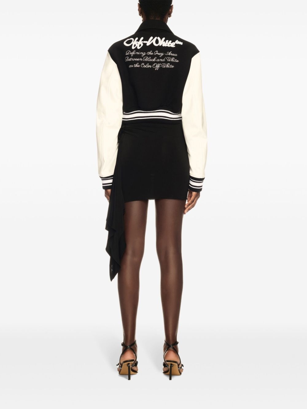cropped bomber jacket - 4