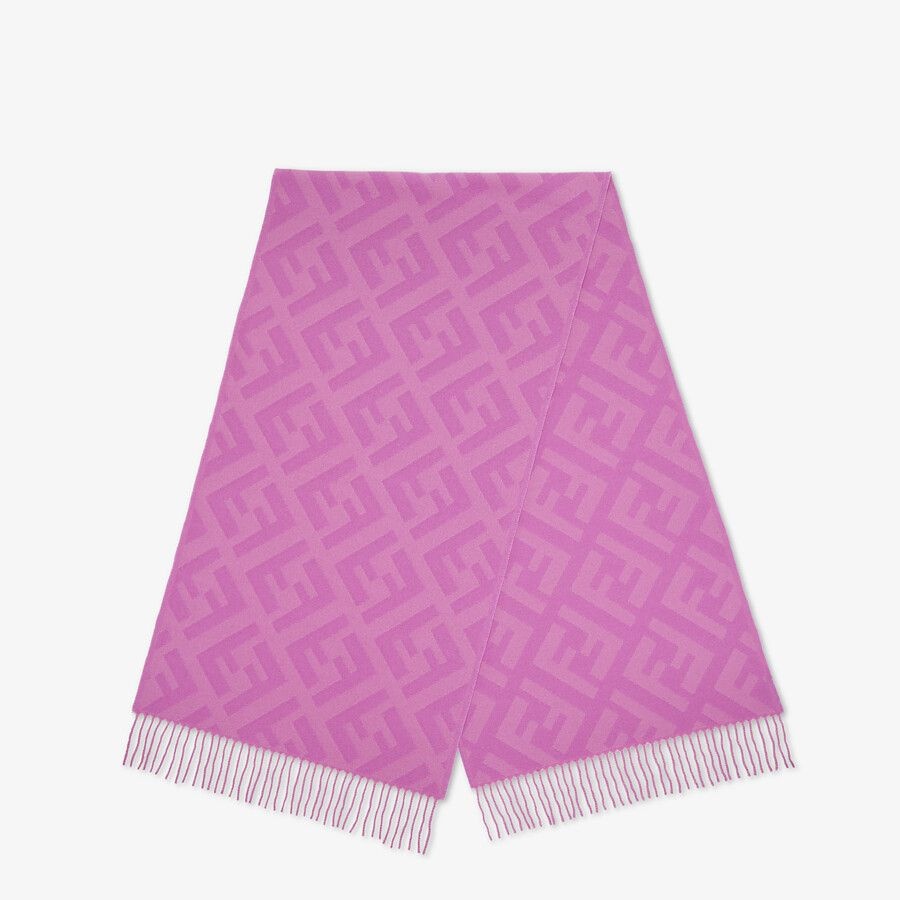 Purple cashmere scarf - 1