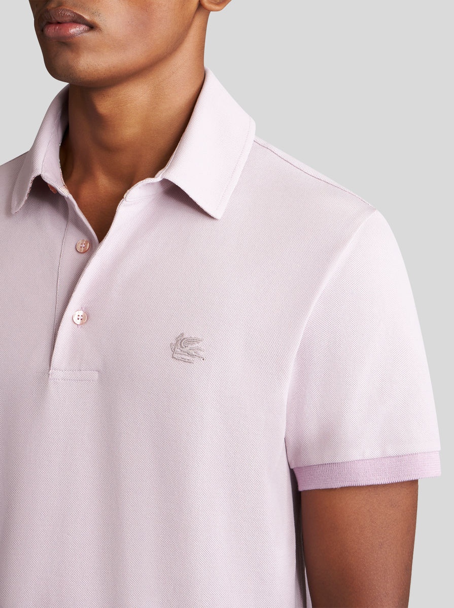 POLO SHIRT WITH EMBROIDERED PEGASO - 3