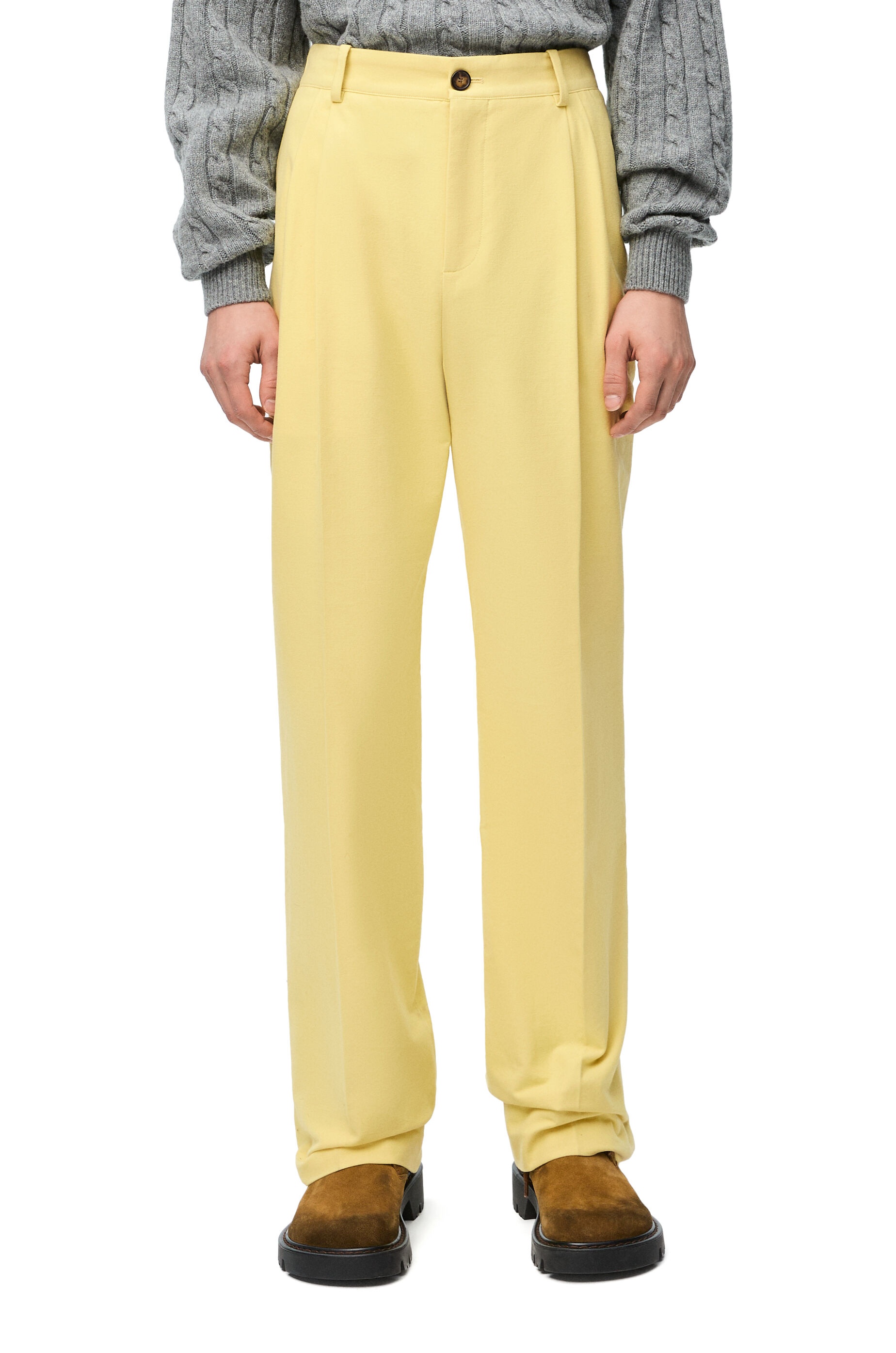 Pleated trousers in cotton - 3