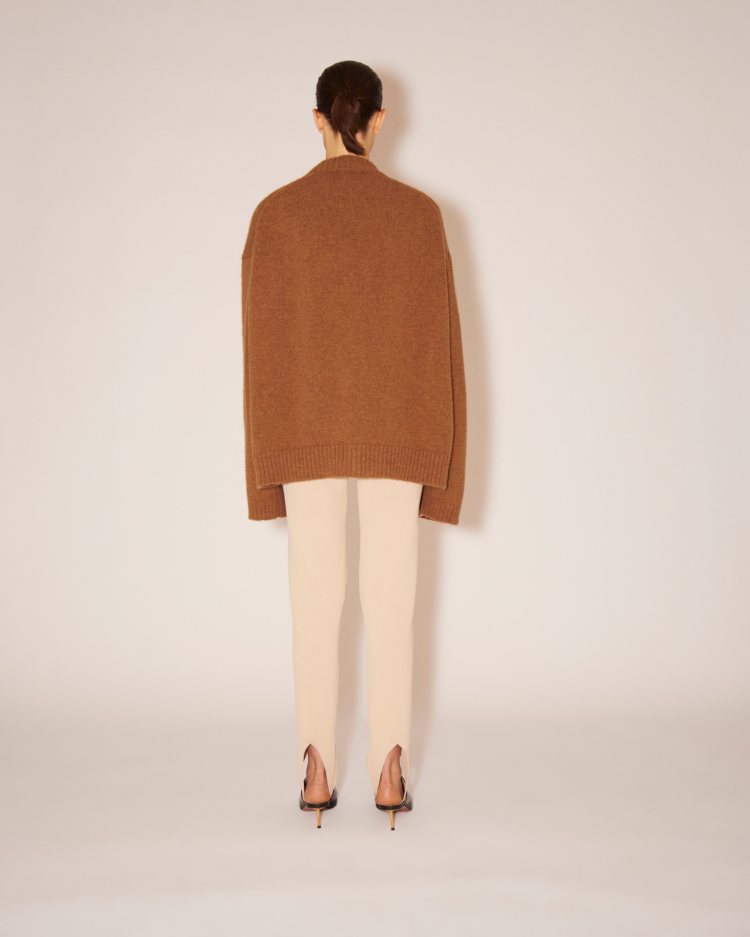 HARSHA - Alpaca cardigan - Camel - 4