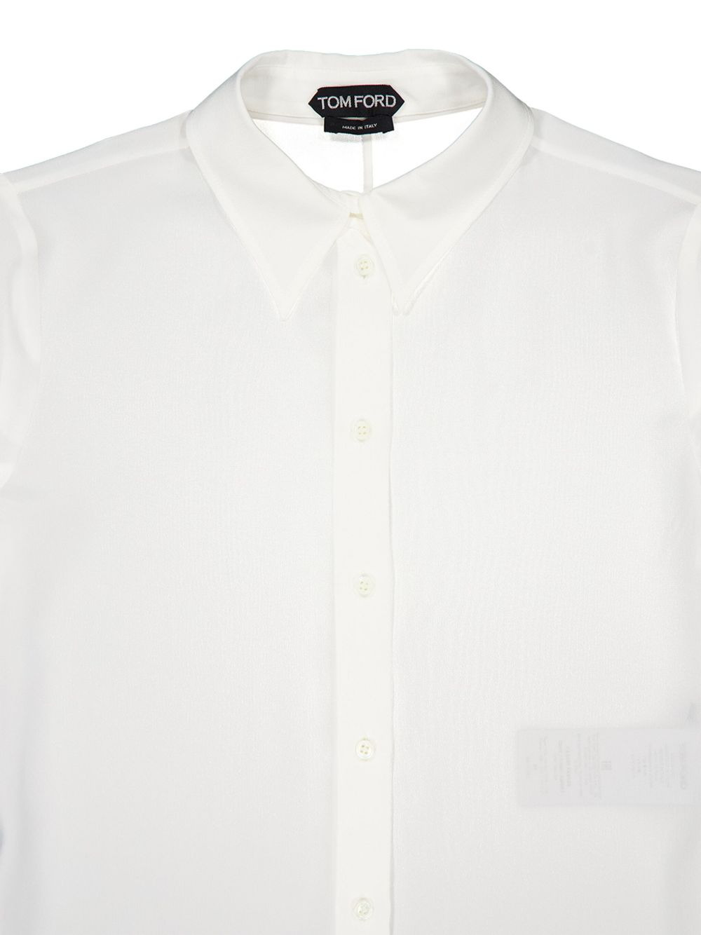 long-sleeved satin-weave shirt - 3