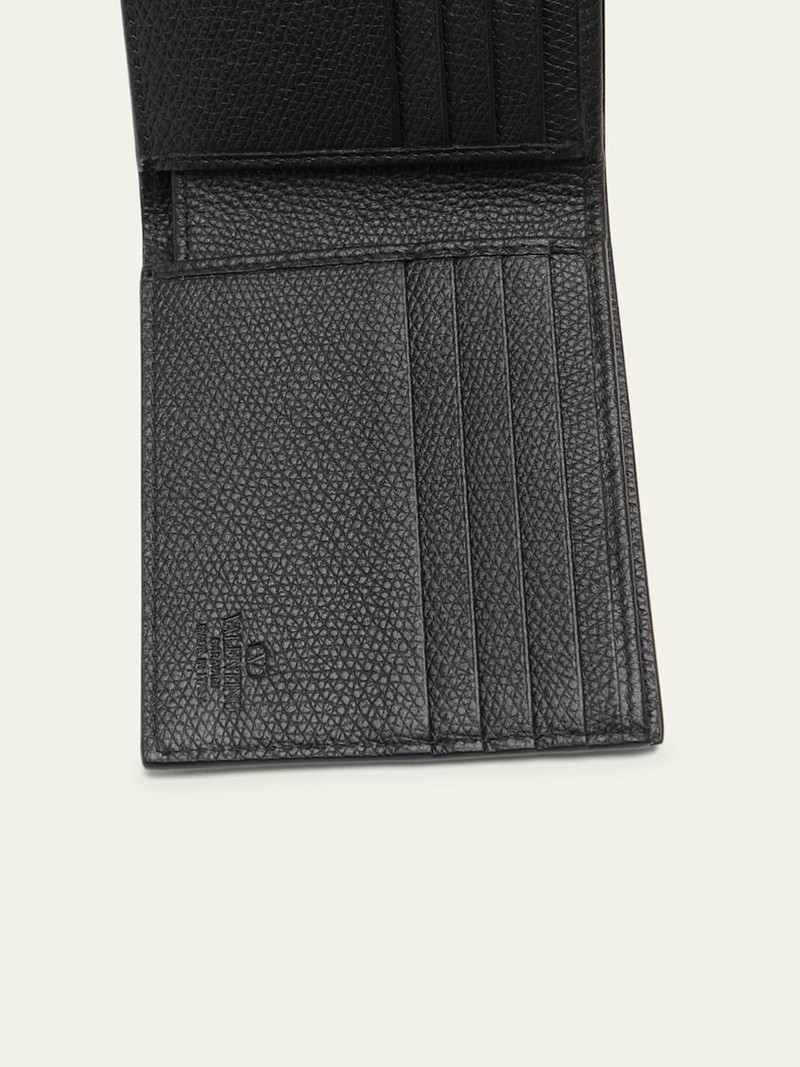 Valentino Men's Leather VLogo Bifold Wallet outlook