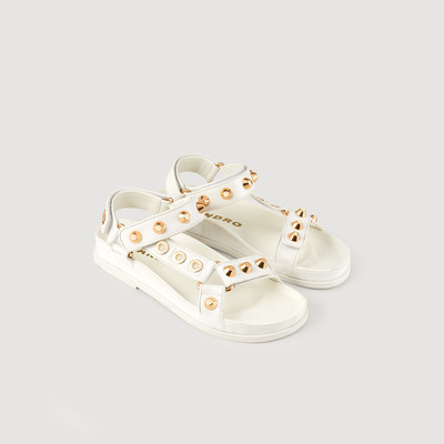 Sandro Studded leather sandals outlook