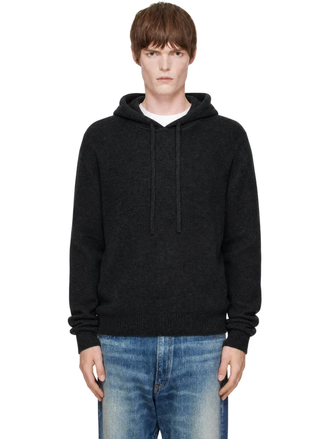 Gray Racoon Knit Hoodie - 1
