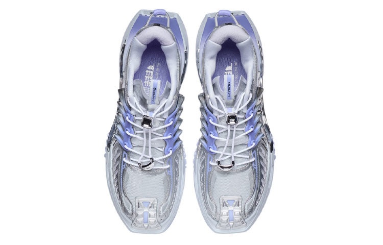 (WMNS) Li-Ning XuanKong 'White Silver Blue' AGLR244-1 - 4