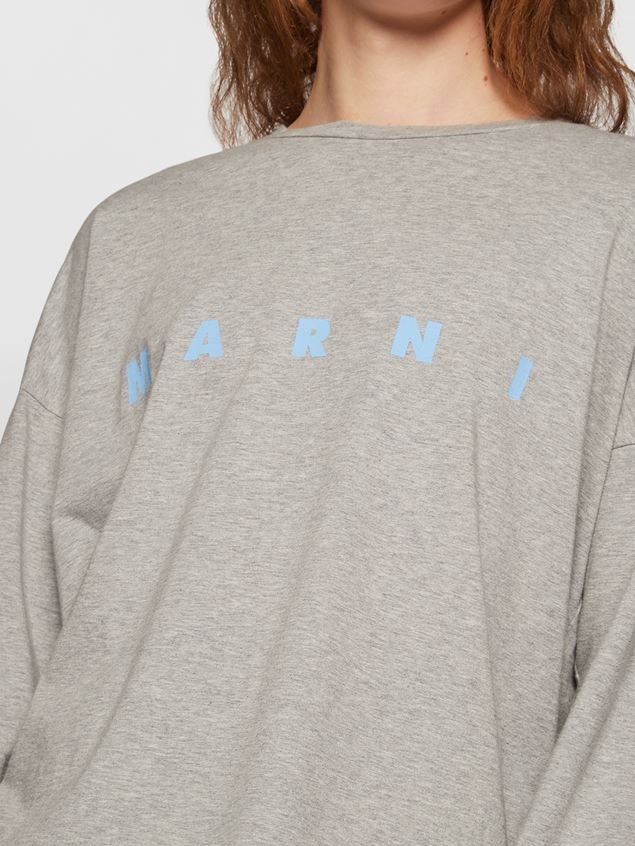 LIGHT COTTON JERSEY T-SHIRT WITH MARNI PRINT - 4