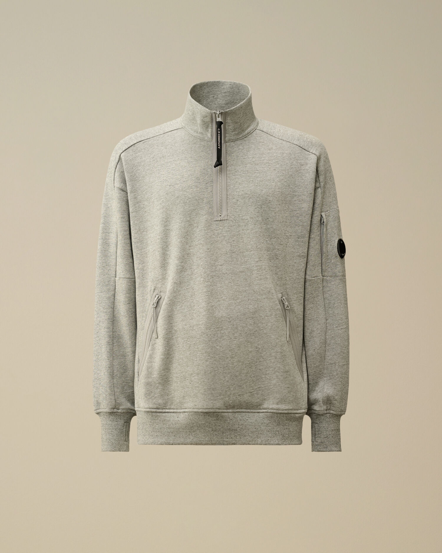 C.P. Company Diagonal Raised Fleece Half Zipped Sweatshirt