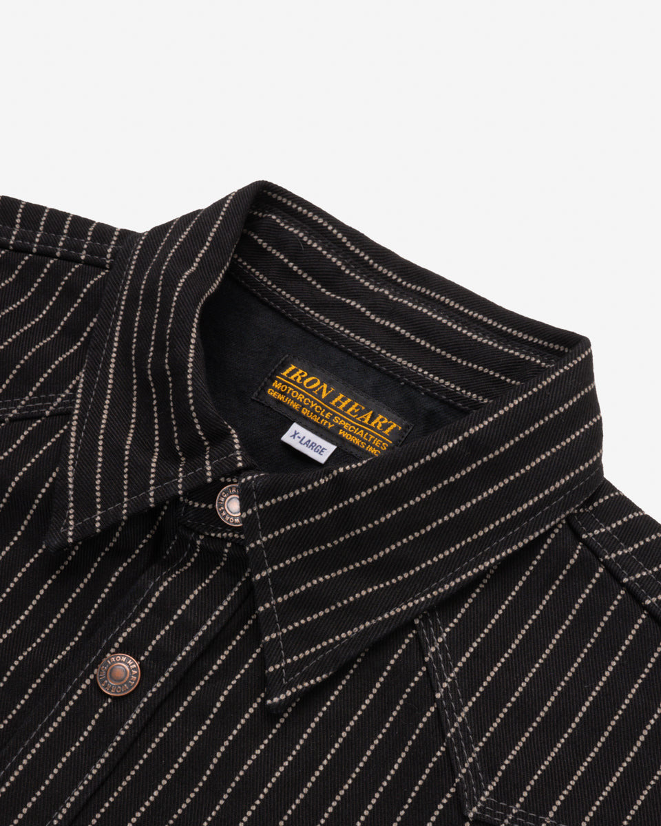 IHSH-227-BLK 12oz Wabash CPO Shirt - Black - 11