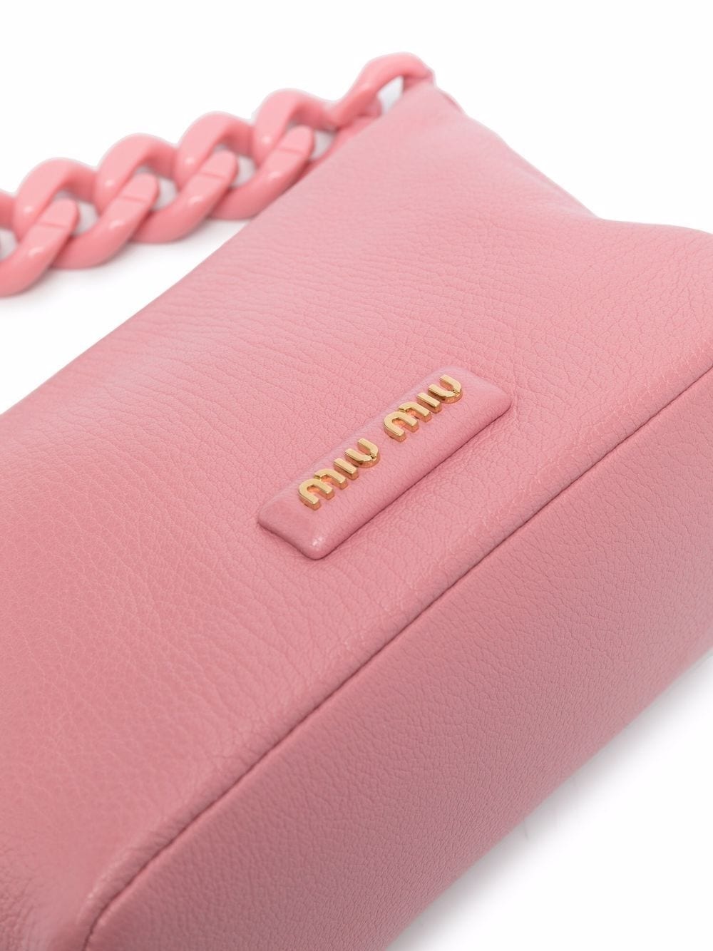logo-patch leather shoulder bag - 4