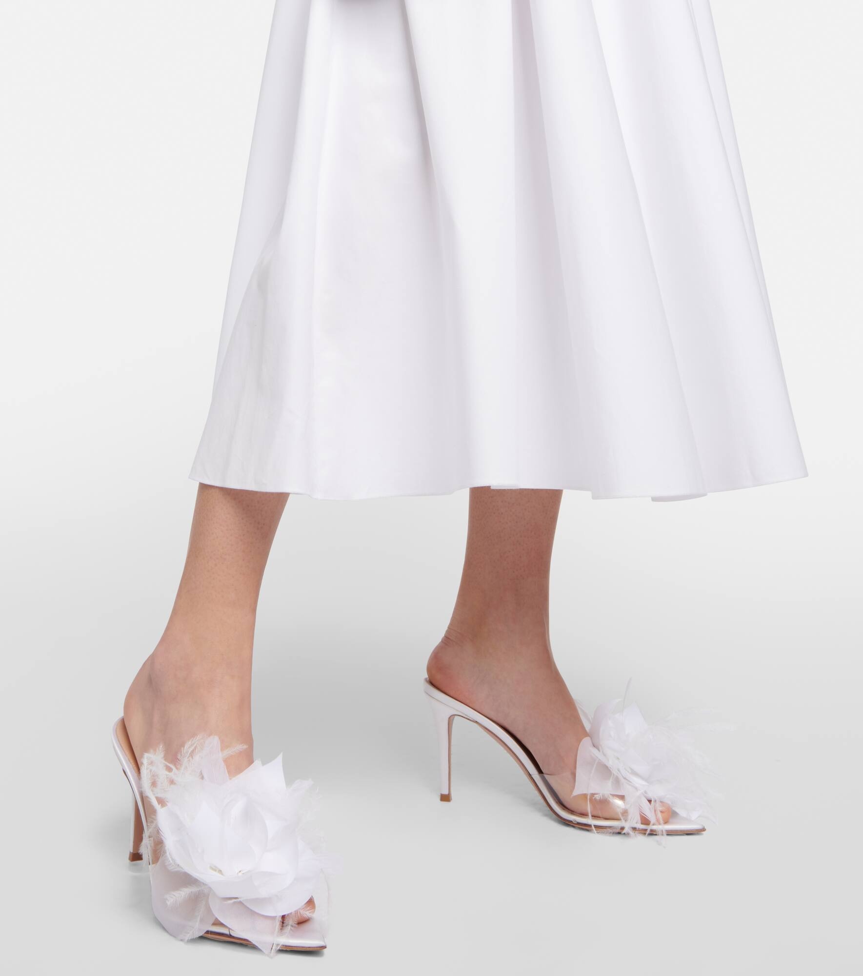 Elle 85 embellished PVC mules - 4