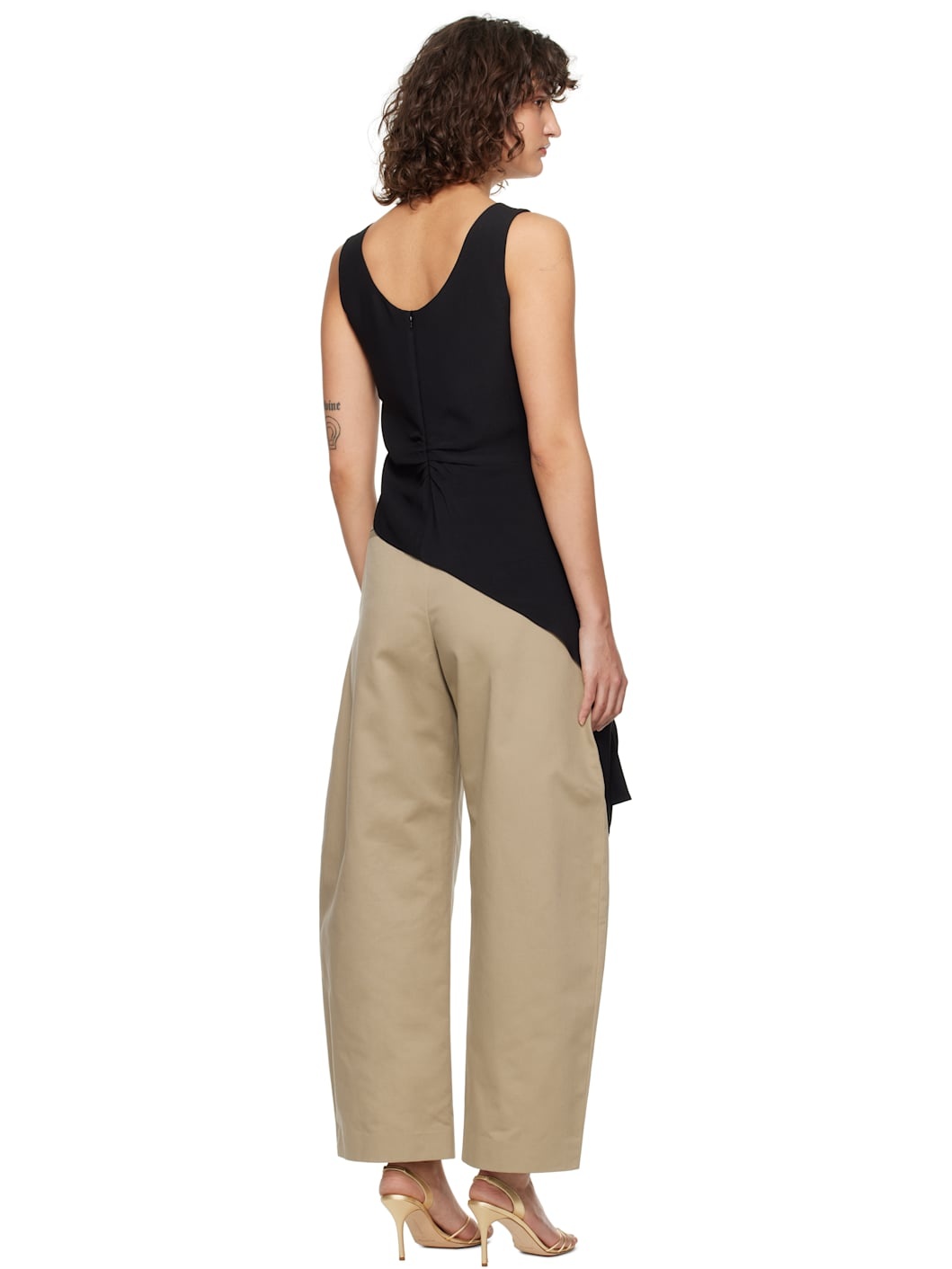 Black Asymmetric Twisted Top - 3