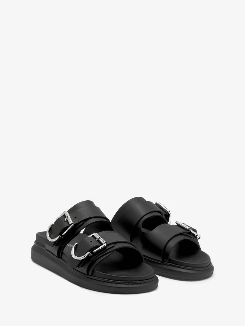 Men's Hybrid Slide in Black/silver - 2
