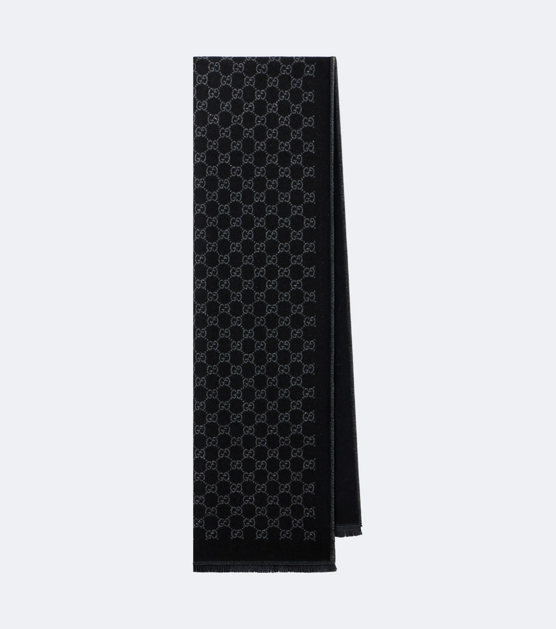 GG jacquard wool-blend scarf - 1