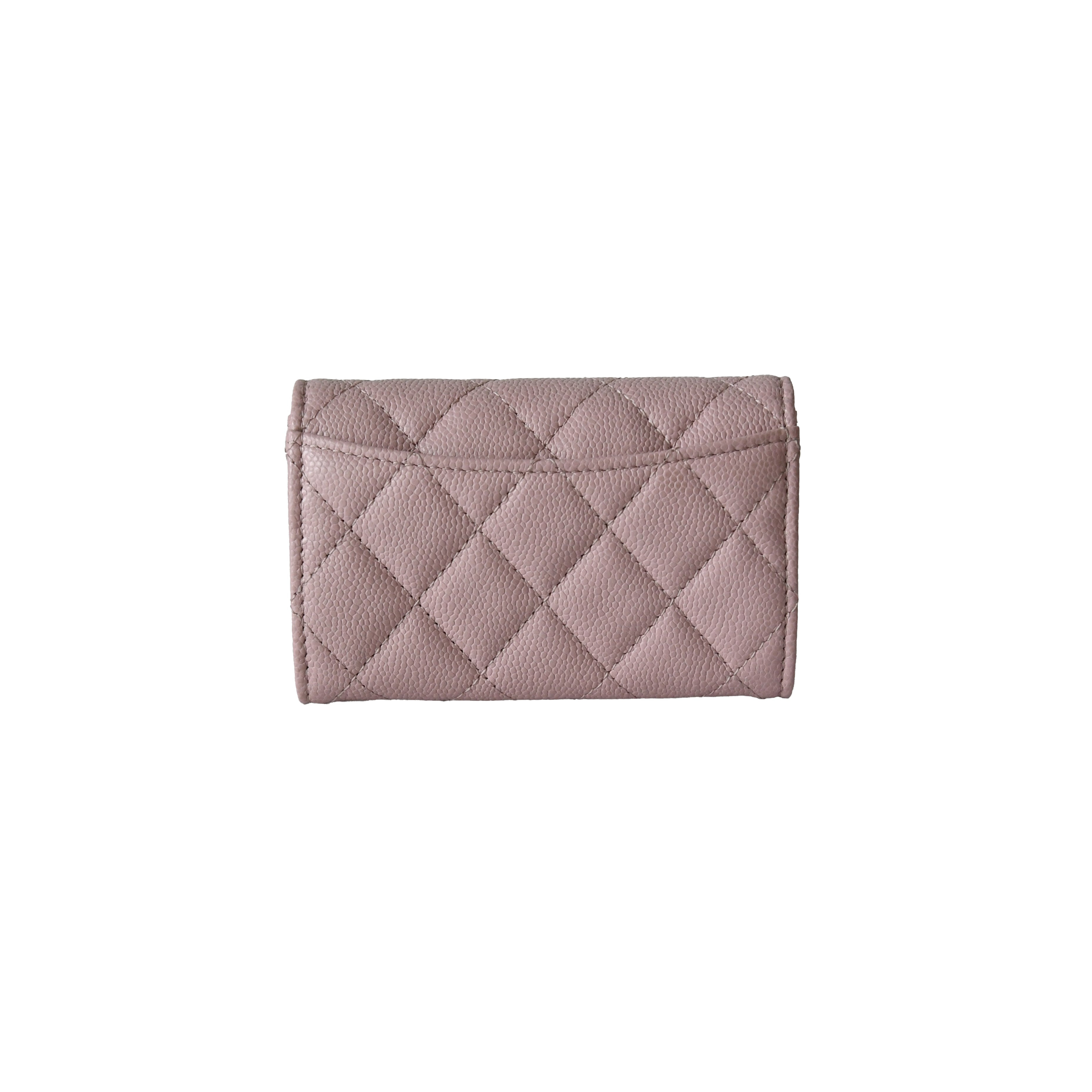 Chanel CC Caviar Quilted Flap CF Card Holder Light Pink - 2