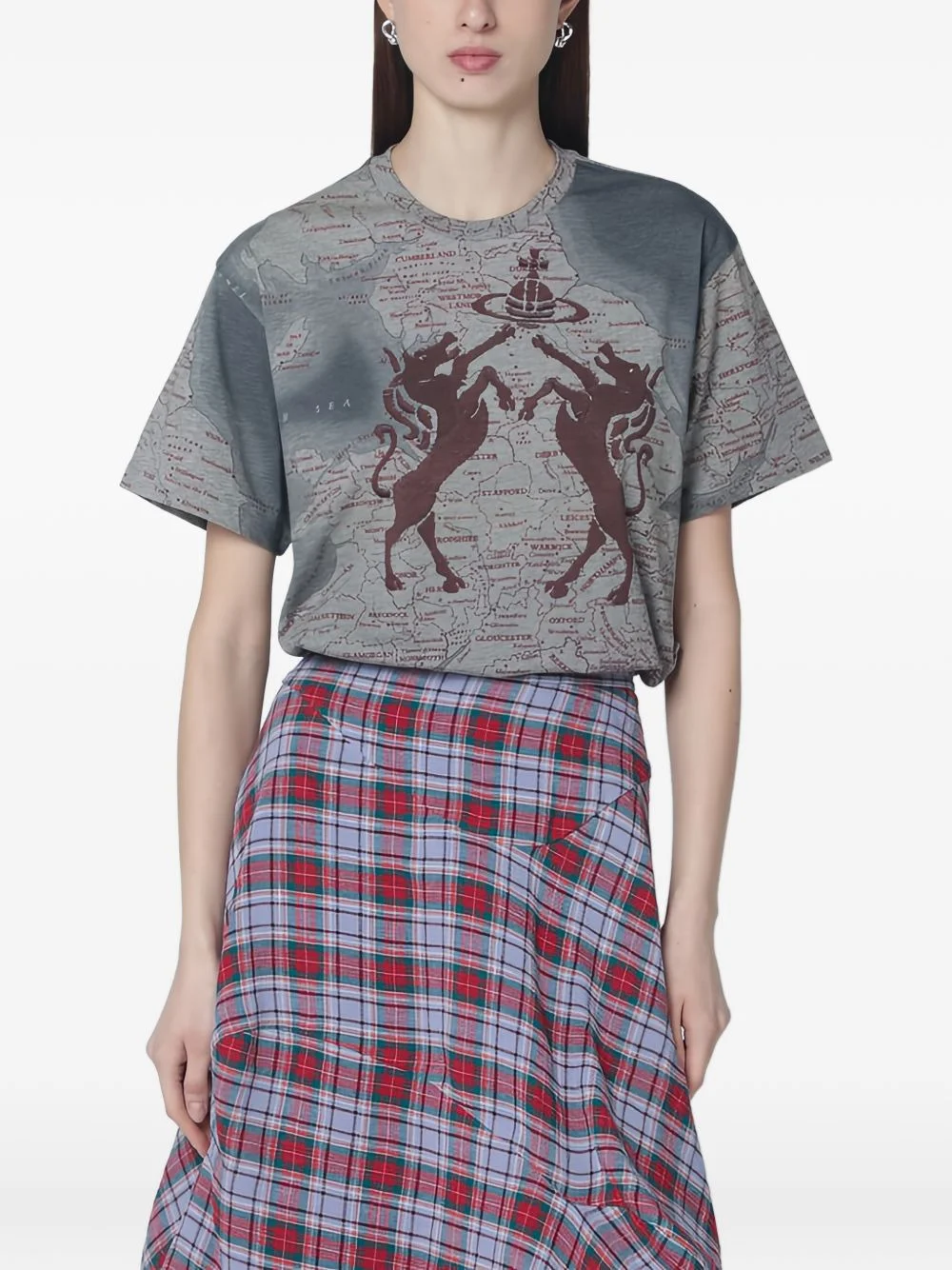 horse-print T-shirt - 1