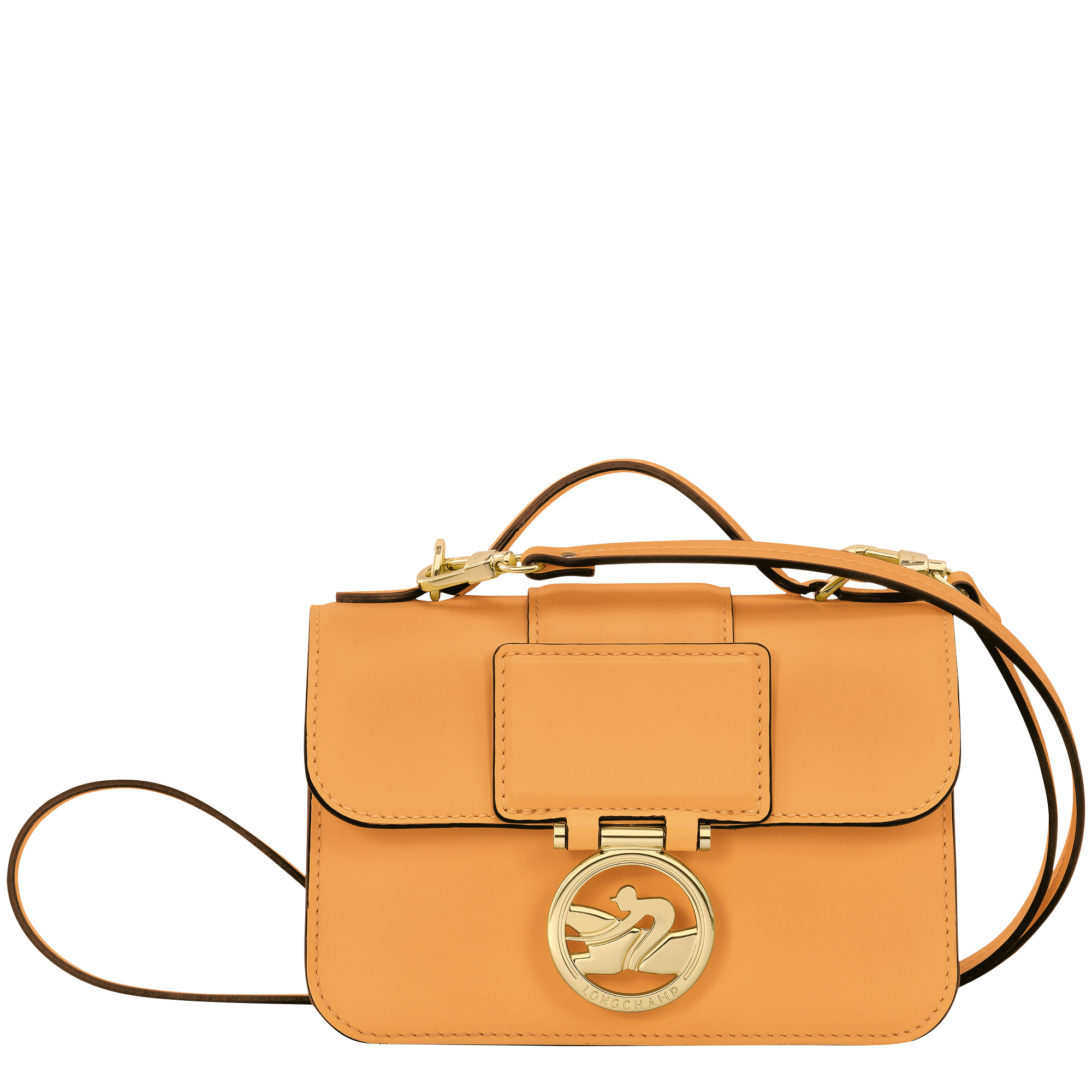 Box-Trot XS Crossbody bag Apricot - Leather - 1